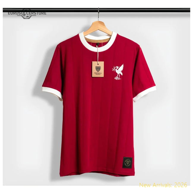 Liverpool The Bird Bordeaux Home Retro Football Shirt-Vantage Point Soccer